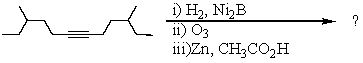 <strong>Select the structure of the major product in the following reaction. </strong> A) 4-Methylhexanal B) 4-Methyl-1-hexanol C) 3-Methylhexanal D) 4,10-Dimethyldodecane-6,7-dione E) 4,10-Dimethyldodecane-6,7-diol
