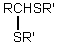 <strong>Which is the general formula for a thioacetal?</strong> A) B) C) D) E)