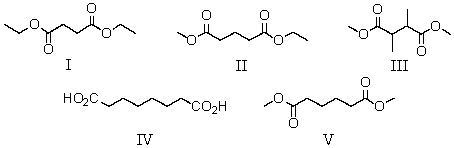 A compound has the molecular formula C<sub>8</sub>H<sub>14</sub>O<sub>4</sub>.Its IR spectrum shows a strong absorption band near 1740 cm<sup>-1</sup>.Its <sup>1</sup>H NMR spectrum consists of: triplet, \delta 1.3 Singlet, \delta 2.6 Quartet, \delta 4.2 The most likely structure for the compound is: