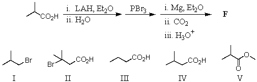 What would be the final product,F,of the following sequence of reactions?