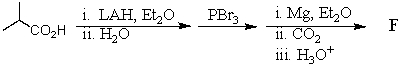 What would be the final product,F,of the following sequence of reactions?