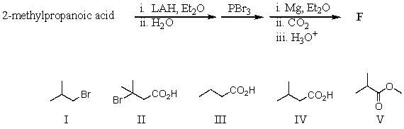 What would be the final product,F,of the following sequence of reactions?