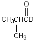 <strong>Which would be formed when 2-methylpropanal is dissolved in D<sub>2</sub>O containing D<sup>+</sup>?</strong> A)   B)   C)   D)   E)   <div style=padding-top: 35px> 