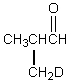 <strong>Which would be formed when 2-methylpropanal is dissolved in D<sub>2</sub>O containing D<sup>+</sup>?</strong> A)   B)   C)   D)   E)   <div style=padding-top: 35px> 