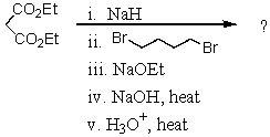 What is the final product of the following reaction sequence? Give structural details of all significant intermediates.  <div style=padding-top: 35px> 