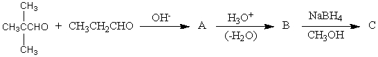 <strong>The product,C,of the following sequence of reactions, would be:</strong> A) B) C) D) E)
