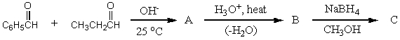 <strong>What would be the product,C,of the following reaction sequence? </strong> A) B) C) D) E) hi