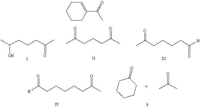 What starting compound(s)would you use in an aldol reaction to prepare as the major product: