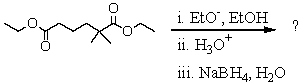 What is the final product of the following reaction sequence? Give structural details of all significant intermediates.  