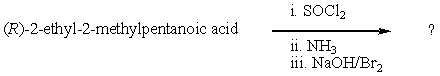 <strong>What is the final product of the reaction sequence: </strong> A) B) C) D) E)
