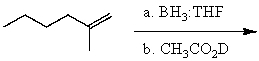 <strong>What is the major product for the following reaction? </strong> A) B) C) D) E)None of these choices.