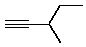 <strong>Compound X has the molecular formula C<sub>6</sub>H<sub>10</sub>.X decolorizes bromine in carbon tetrachloride.X also shows IR absorption at about 3300 cm<sup>-1</sup>.When treated with excess hydrogen and a nickel catalyst,X yields 2-methylpentane.The most likely structure for X is:</strong> A) B) C) D) E)