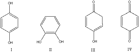 <strong>Which of the following compounds is not a constitutional isomer of the others? </strong> A)I B)II C)III D)IV E)All of these choices are constitutional isomers.