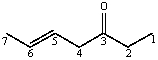 <strong>The C4-C5 carbon-carbon bond in the following molecule results from the overlap of which orbitals (in the order C4-C5)? </strong> A)sp-sp<sup>2</sup> B)sp-sp<sup>3</sup> C)sp<sup>2</sup>-sp<sup>2</sup> D)sp<sup>2</sup>-sp<sup>3</sup> E)sp<sup>3</sup>-sp<sup>2</sup>