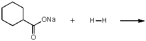 What does the reaction between the following two species produce?