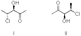 <strong>I and II are: </strong> A)constitutional isomers. B)enantiomers. C)identical. D)diastereomers. E)not isomeric.