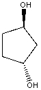 <strong> is properly named:</strong> A)1,3-Cyclopentanediol B)1,4-Cyclopentanediol C)(1R,3R)-1,3-Cyclopentanediol D)(1R,3S)-1,3-Cyclopentanediol E)(1S,3S)-1,3-Cyclopentanediol