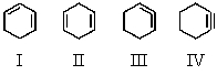 <strong>Which of the following compounds would be the most stable? </strong> A)I B)II C)III D)IV E)They are all of equal stability.