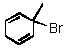 <strong>A correct IUPAC name of the compound below is: </strong> A)1-Bromo-1-methyl-2,5-cyclohexadiene B)3-Bromo-3-methyl-1,4-cyclohexadiene C)6-Bromo-6-methyl-1,4-cyclohexadiene D)2-Bromo-2-methyl-1,3-cyclohexadiene E)None of these choices.
