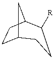 <strong>The substituent R on the bicyclic compound shown is considered to be? </strong> A)axial B)equatorial C)endo D)exo E)trans