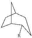 <strong>The substituent R on the bicyclic compound shown is considered to be? </strong> A)axial B)equatorial C)endo D)exo E)trans
