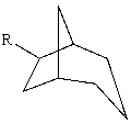 <strong>The substituent R on the bicyclic compound shown is considered to be? </strong> A)axial B)equatorial C)endo D)exo E)trans