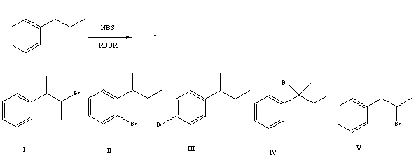 What would be the major product of the following reaction?