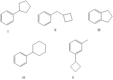The reaction of benzene with in the presence of anhydrous aluminum chloride produces principally which of these?