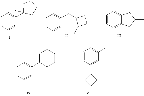 The reaction of benzene with in the presence of anhydrous aluminum chloride produces principally which of these?