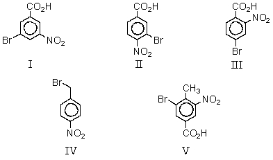 Toluene is subjected to the action of the following reagents in the order given: (1)KMnO<sub>4</sub>,OH<sup>-</sup>,heat; then H<sub>3</sub>O<sup>+</sup> (2)HNO<sub>3</sub>,H<sub>2</sub>SO<sub>4</sub> (3)Br<sub>2</sub>,FeBr<sub>3</sub> What is the final product of this sequence?