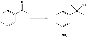 Which is the best sequence of reactions for the following transformation?