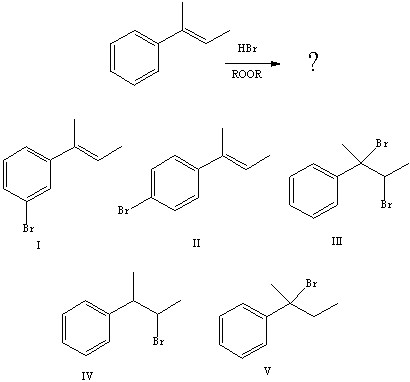 The major product(s)of the following reaction,   would be: