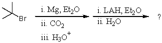 <strong>What would be the final organic product of the following reaction? </strong> A)(CH<sub>3</sub>)<sub>3</sub>CCO<sub>2</sub>H B)(CH<sub>3</sub>)<sub>3</sub>CCOCH<sub>3</sub> C)(CH<sub>3</sub>)<sub>3</sub>CCH<sub>2</sub>OH D)(CH<sub>3</sub>)<sub>3</sub>COCH<sub>3</sub> E)(CH<sub>3</sub>)<sub>3</sub>CCO<sub>2</sub>CH<sub>3</sub>