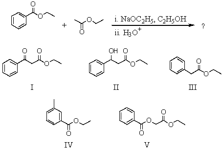 <strong>What would be the product of the following sequence? </strong> A)I B)II C)III D)IV E)V