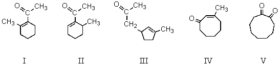 <strong>When cyclizes in basic solution,which of these compounds will be formed? </strong> A)I B)II C)III D)IV E)V