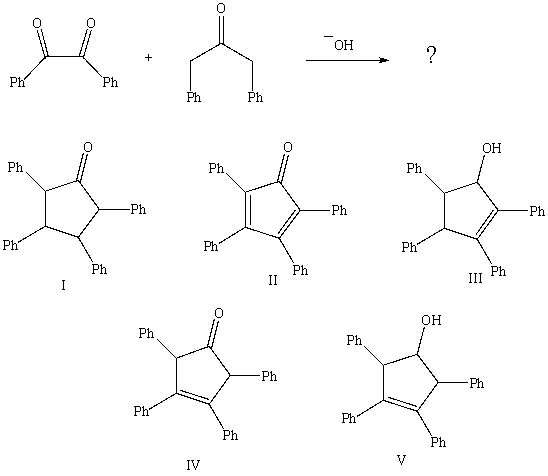 <strong>Predict the major product of the following reaction: </strong> A)I B)II C)III D)IV e V
