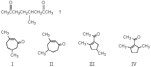 What compound results from the aldol cyclization of  