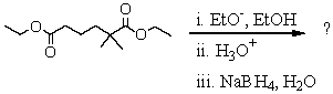 What is the final product of the following reaction sequence? Give structural details of all significant intermediates.