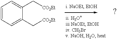 What is the final product of the following reaction sequence? Give structural details of all significant intermediates.