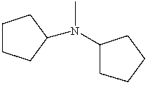 <strong>Which is a correct IUPAC name for the following substance? </strong> A)N-Cyclopentyl-N-methylcyclopentanamine B)N-Cyclohexyl-N-methylcyclopentanamine C)N-Cyclopentyl-N-methylcyclohexanamine D)Dicyclopentylmethylamine E)N-Pentyl-N-methylpentanamine
