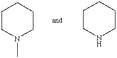 <strong>Which reagent would serve as the basis for a simple chemical test that would distinguish between the pair of compounds listed below? </strong> A)AgNO<sub>3</sub> in H<sub>2</sub>O B)Dilute NaHCO<sub>3</sub> C)Dilute NaOH D)C<sub>6</sub>H<sub>5</sub>SO<sub>2</sub>Cl/OH<sup>-</sup>,then H<sub>3</sub>O<sup>+</sup> E)Dilute HCl