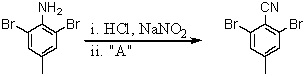 <strong>Consider the synthesis below.What is reagent A? </strong> A)H<sub>3</sub>PO<sub>2</sub> B)HCN C)P<sub>4</sub>O<sub>10</sub> D)CuCN E)CuCl<sub>2</sub>