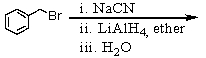 <strong>Which of the following reactions would yield C<sub>6</sub>H<sub>5</sub>CH<sub>2</sub>NH<sub>2</sub>?</strong> A) B) C) D)All of these choices. E)Two of these choices.