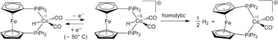 Consider the following reaction.The complex in the middle underwent a(n)_____ reaction to make the final product.