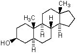 <strong>Which is the correct systematic name for the steroid shown below? </strong> A)5 \infty -Androstan-3 \infty -ol B)5 \beta -Androstan-3 \beta -ol C)5 \beta -Androstan-3 \infty -ol D)5 \infty -Androstan-3 \beta -ol E)5 \beta -Estan-3 \beta -ol