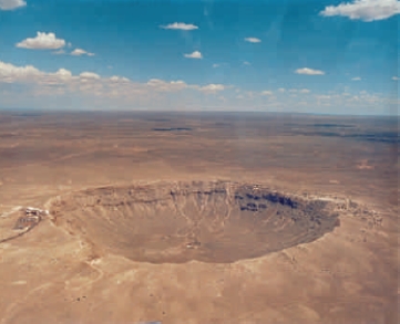 Scientists have determined that this crater was created by a(n)____.