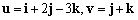 Two vectors u and v are given. Find the angle (expressed in degrees) between u and v.