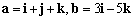 For the given vectors a and b, find the cross product .