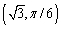 Find the rectangular coordinates of the point with polar coordinates .