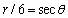 Convert the polar equation to rectangular coordinates.